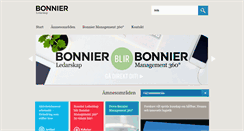 Desktop Screenshot of bonnierledarskap.se
